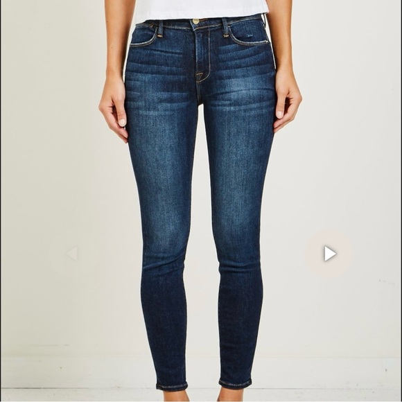 Frame Denim Le High Skinny Jeans in Hoffman Wash Size 26 - Picture 1 of 12